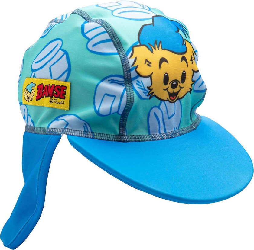 Bamse UV-Hatt, Turkisblå, 74-80 - UV Klær