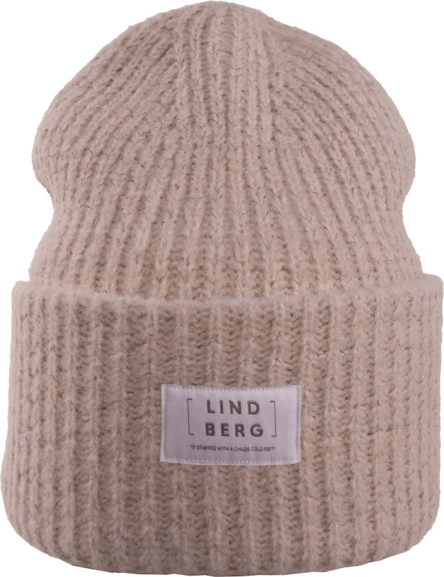 Haven Reflekterende Lue, Beige, 48-52 - Luer - Polyester,Akryl,Nylon