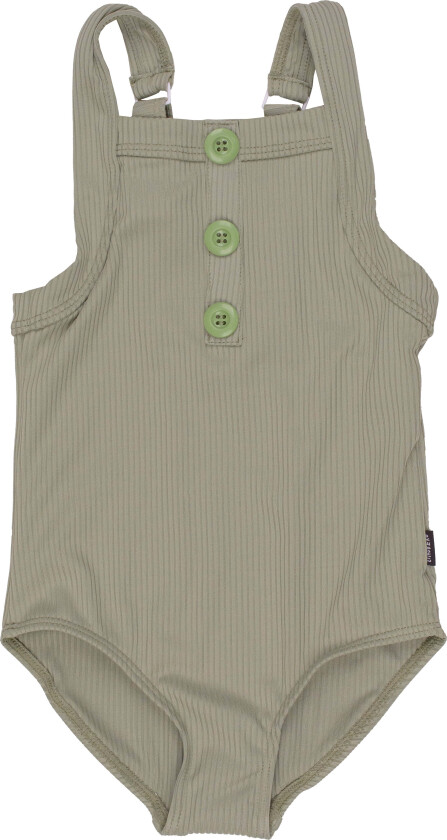 Ava Badedrakt, Pine Green, 134-140 - Badetøy - Elastan,Nylon