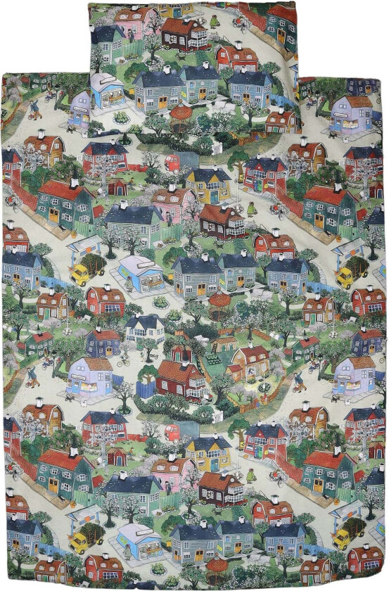 Sengesett Lotta i Bråkmakergata Vogn 70x80 - Sengesett - Bomull