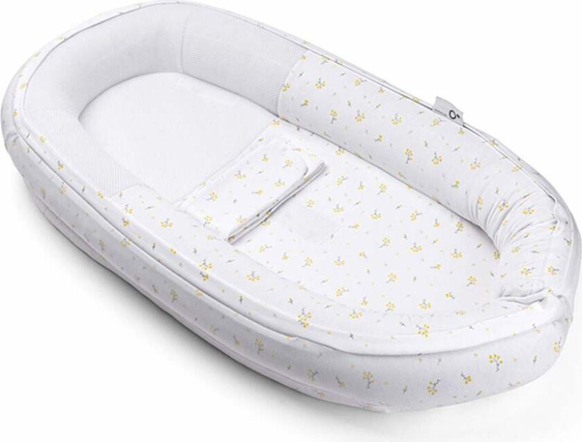 Cocoon Babynest Blomster, Gul - Babynest - 100% Polyester