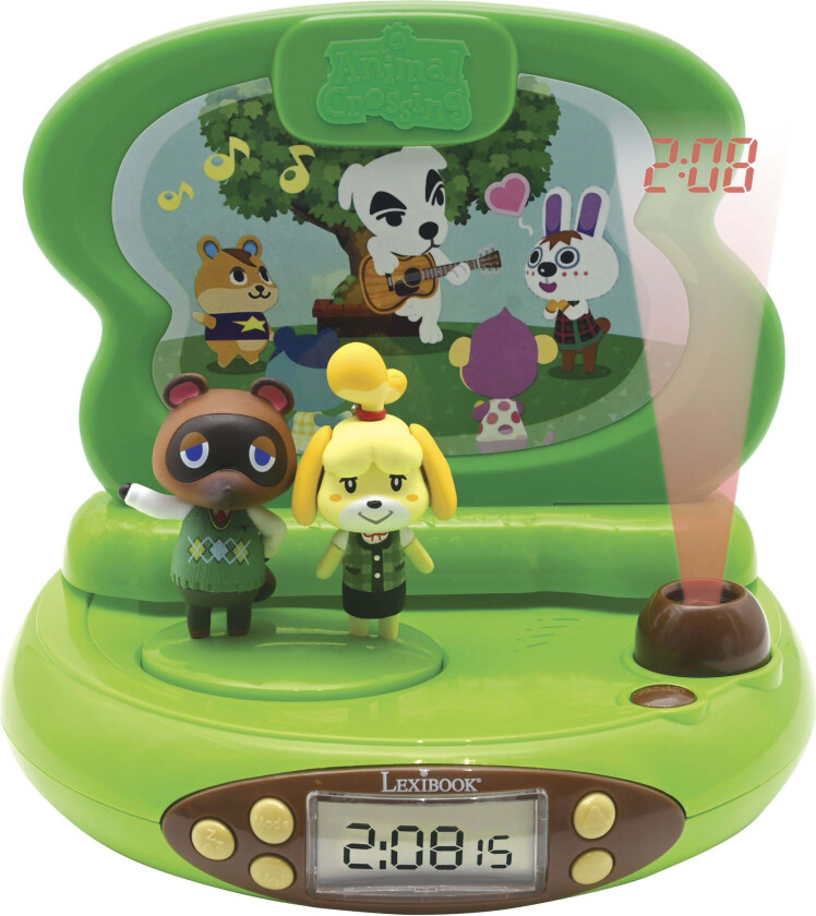 Lexibook Animal Crossing Projektor Vekkeklokke -  Klokker