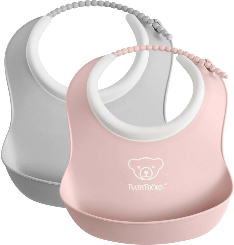 Smekkesett 2-Pack, Grå/Rosa - Bestikk & Servering