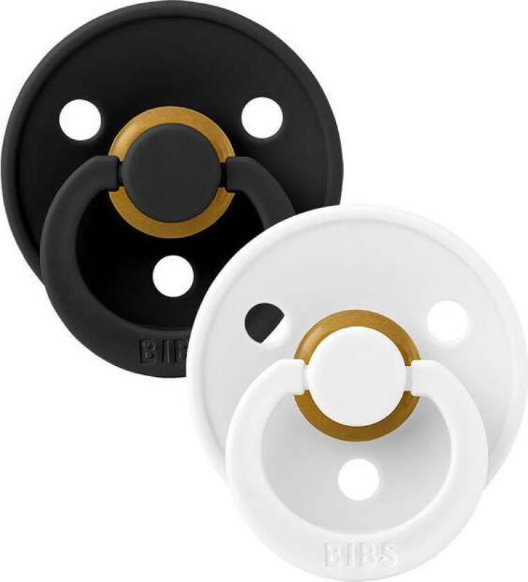 Smokk Colour 2-pack Lateks Størrelse 2, Black/White - Smokker - Lateks