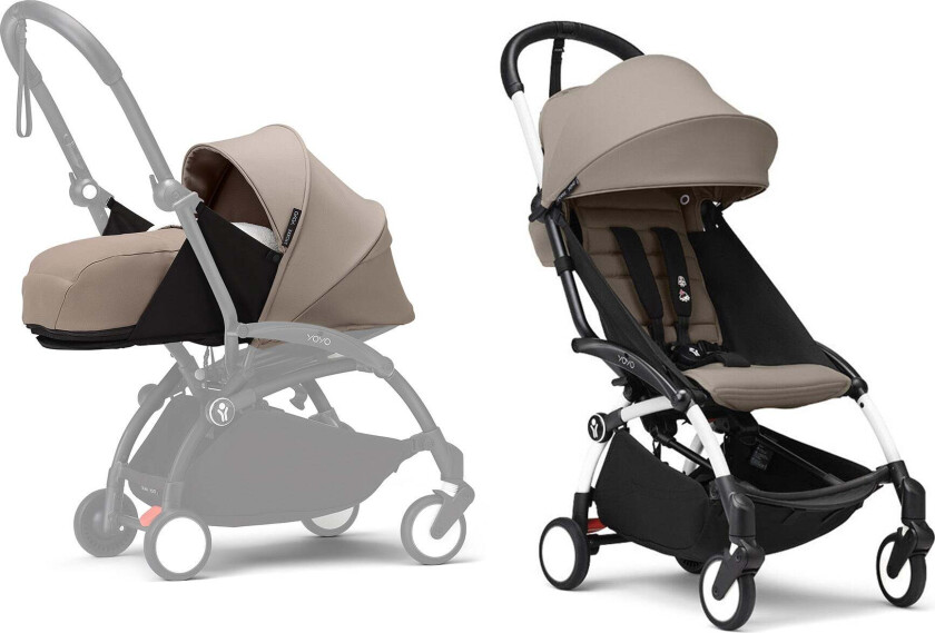 YOYO 3 Duovogn, Taupe/White - Duovogner