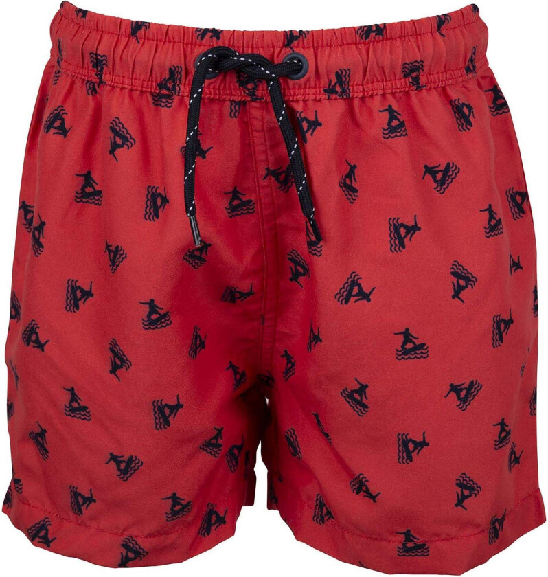 Max Badeshorts, Red, 98-104 - Badetøy - 100% Polyester
