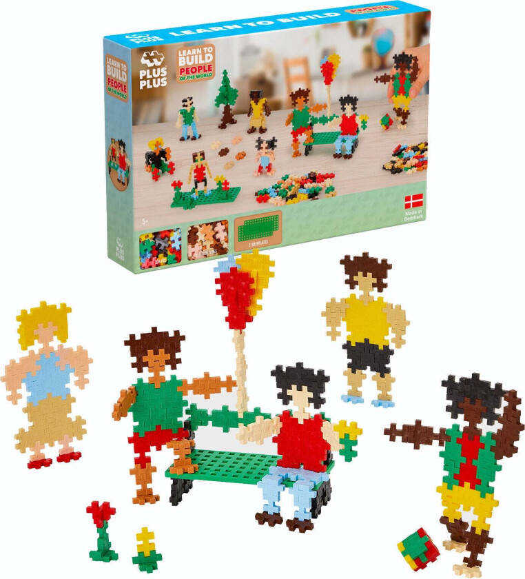 PlusPlus Learn To Build People of the World Byggeklosser 275 Deler - Byggeklosser