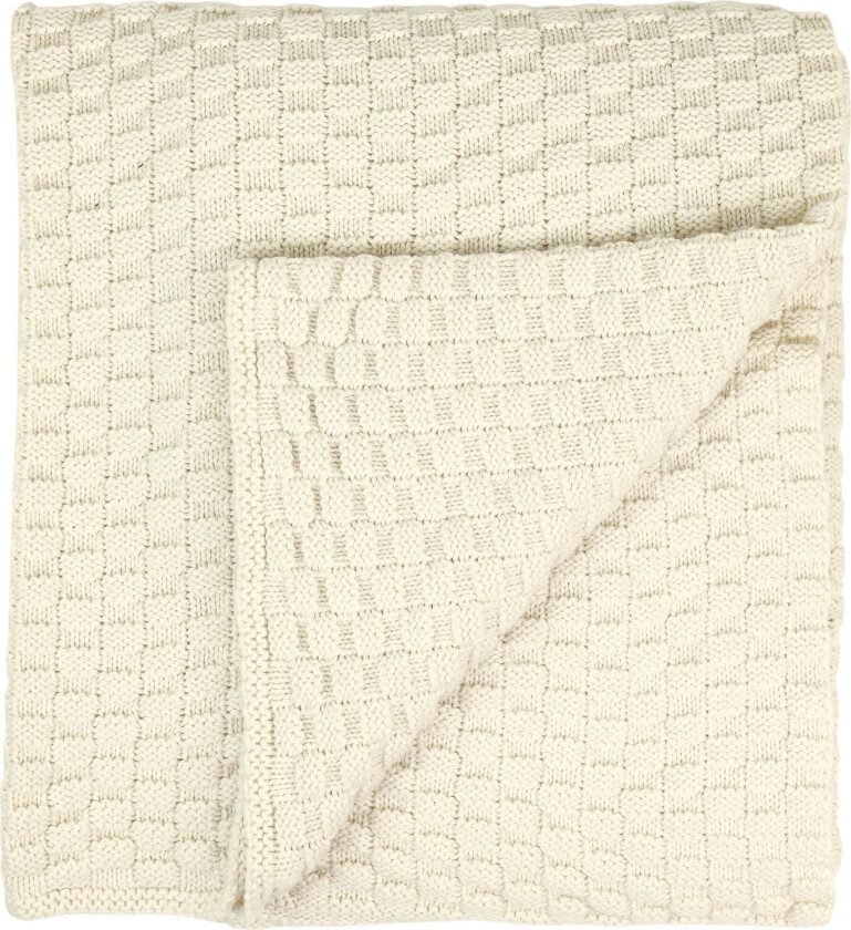 Tax Teppe, Hvit/Natur - Gulpekluter & Babytepper - Bomull