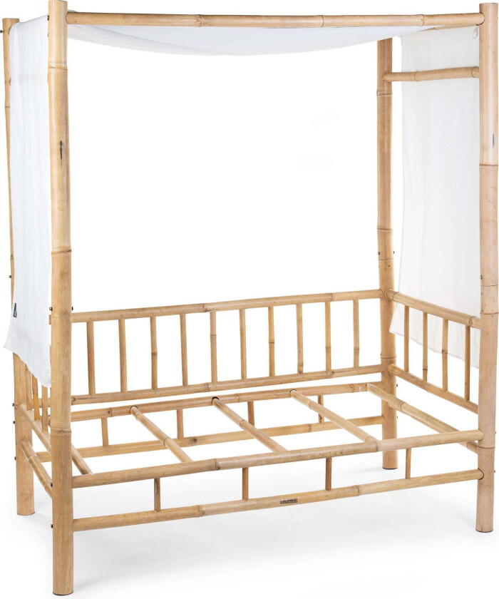 Sengegardin Bambus, White - Sengetilbehør - 100% Bomull