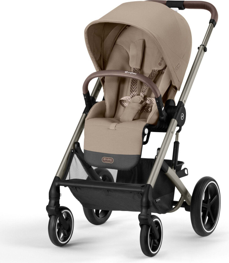 BALIOS S Lux Sportsvogn, Almond Beige/Taupe - Framovervendt Sittedel