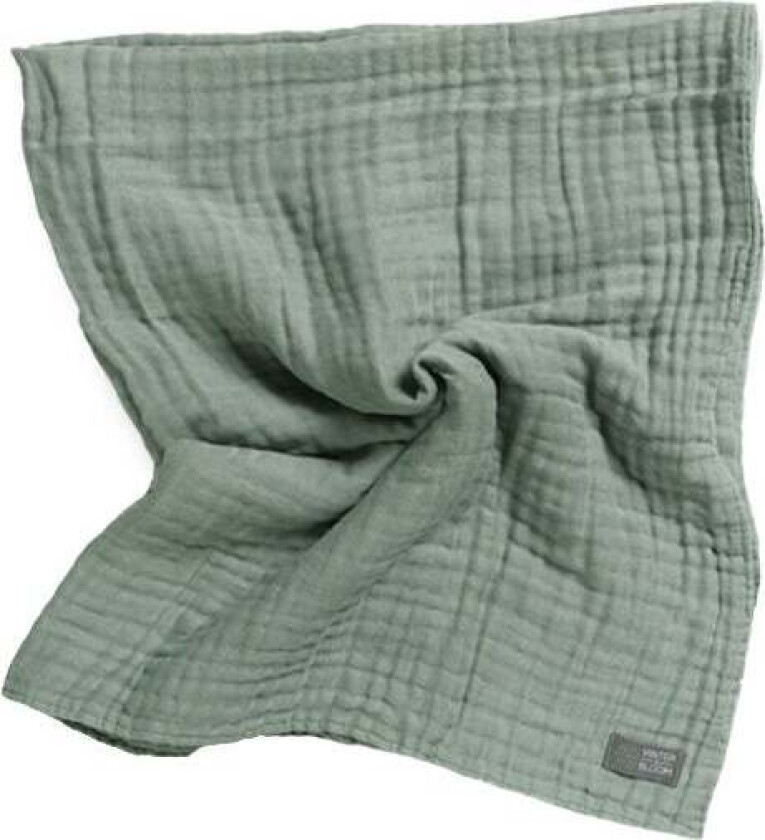 Bilde av Vinter & Bloom Layered Teppe Musselin, Jade Green - Tekstiler - Bomull