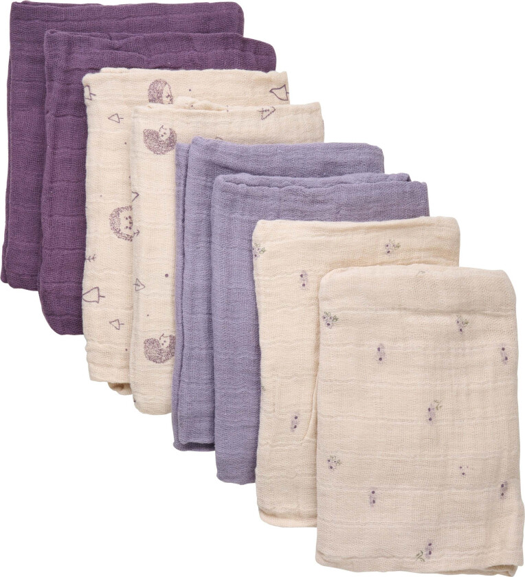 Musselintepper 8-Pack, Nirvana - Gulpekluter & Babytepper