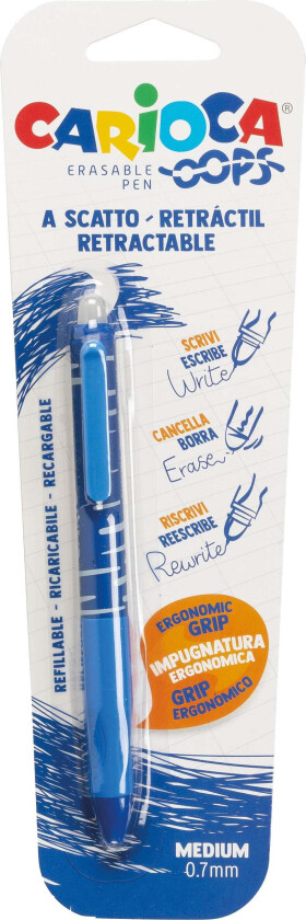 Utviskbar Fyllepenn, Blå - Tusjer & Malersett - Plast