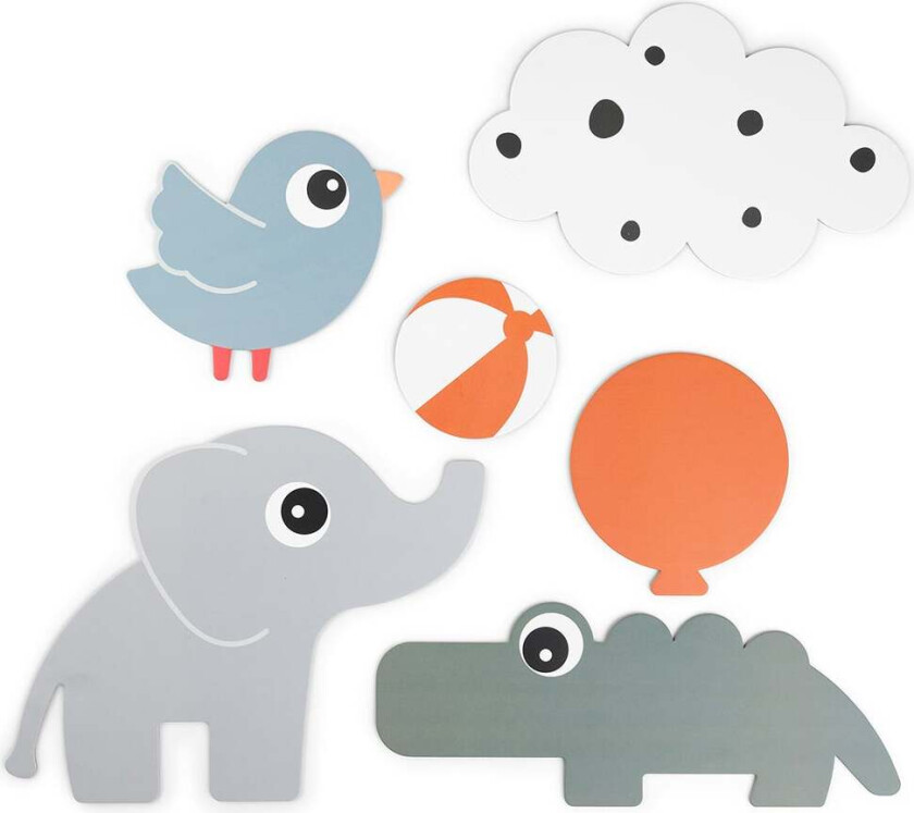 Veggdekorasjon 6-Pack, Multi - På Veggen