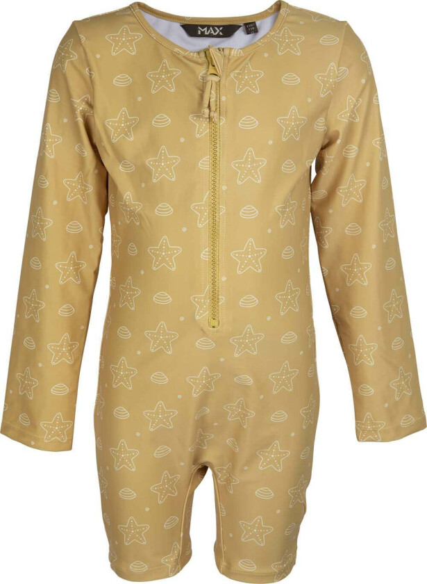 Mix Badedrakt, Gul, 110-116 - Badetøy - Polyester,Elastan