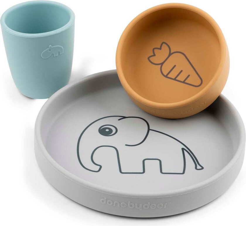 Silicone Elphee Middagssett, Flerfarget - Bestikk & Servering