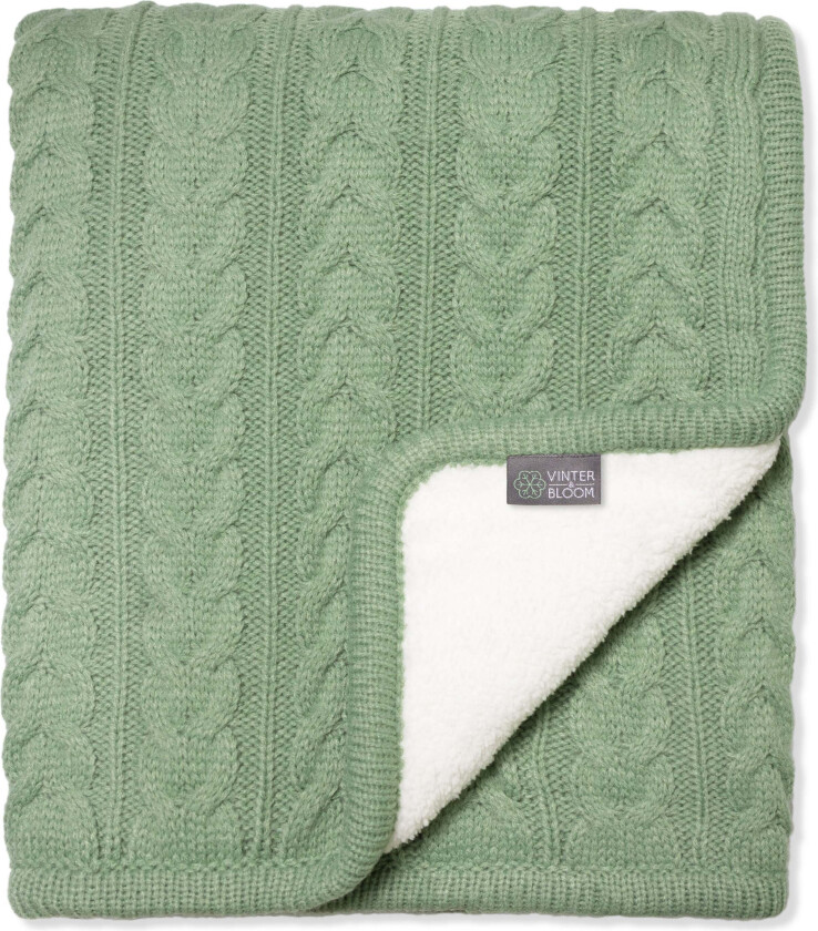 Vinter & Bloom Teppe Cuddly, Basil Green - Tekstiler - 100% Polyester