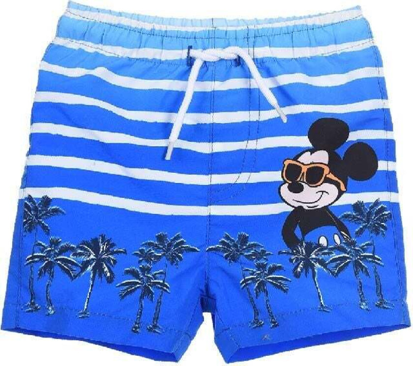 Disney Badeshorts Mikke Mus, Blå, 12 md. - Badetøy - 100% Polyester