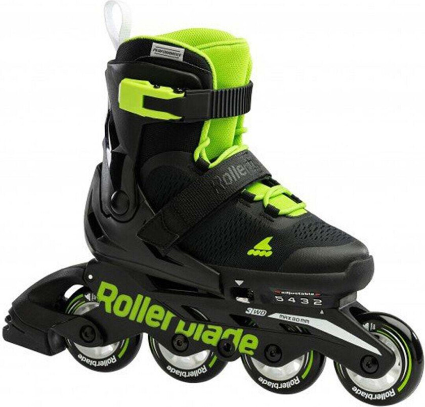 ROLLERBLADE MICROBLADE Black/Green, 36,5-40,5 - Inlines