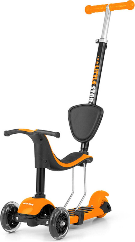 Little Star Gåbil/Scooter 3-in-1, Oransje - Gåbiler