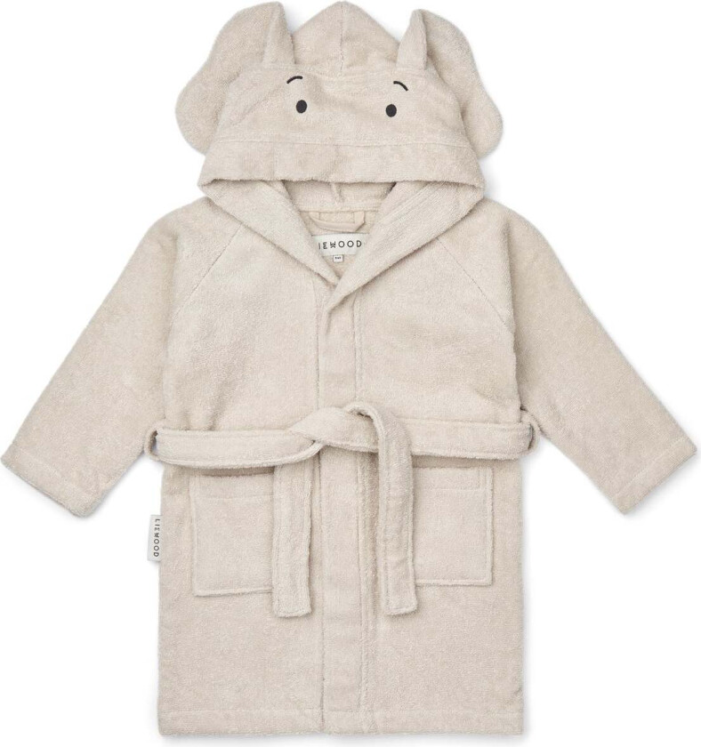 Lily Elephant Badekåpe, Sandy, 7-8 år - Badetøy - Bomull