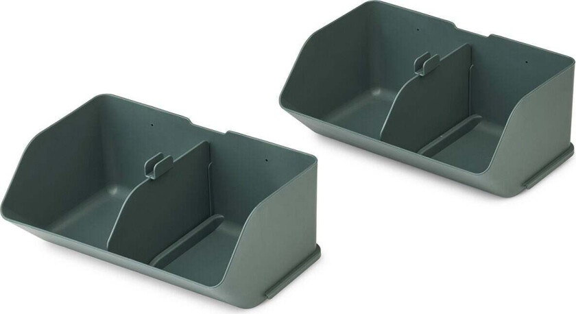 Rosemary Oppbevaringskasser M 2-Pack, Whale Blue - Esker - Plast