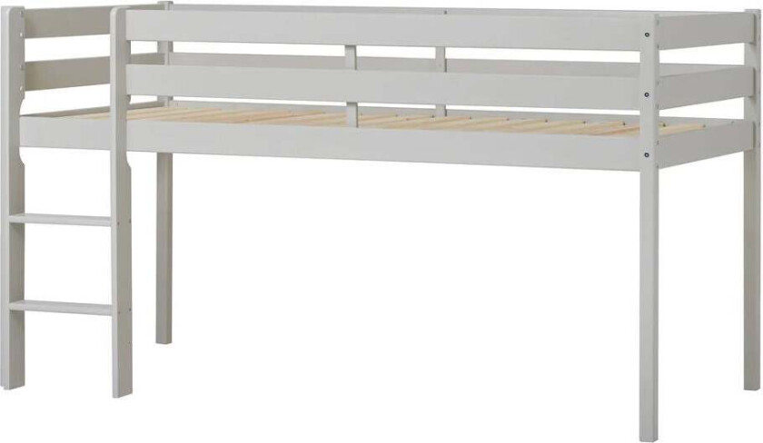 ECO Comfort Halvhøy Loftseng 90x200, Dove Grey - Juniorsenger - Tre