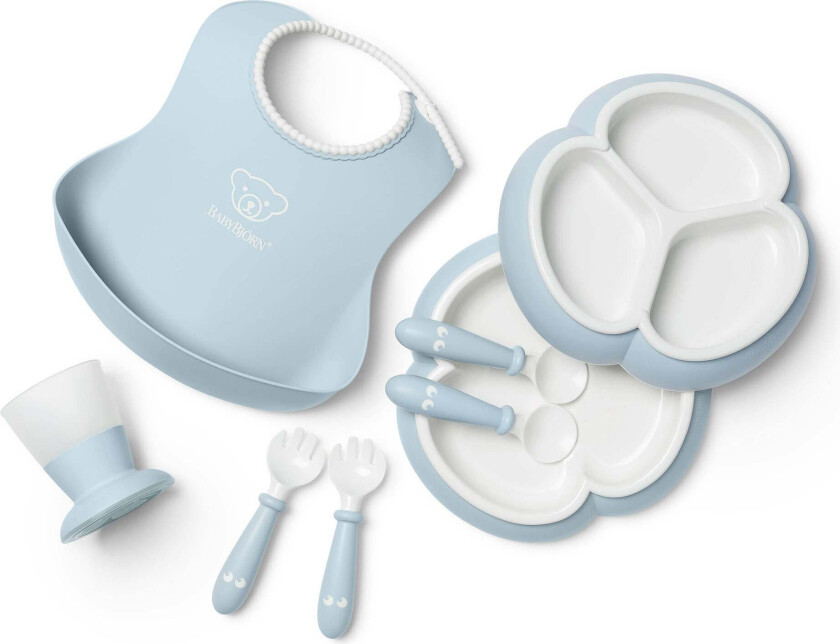 Barneservise 8-deler, Lyseblå - Bestikk & Servering