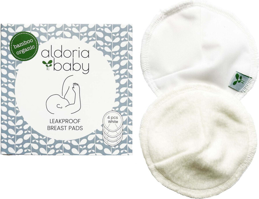 AldoriaBaby Leakproof Ammeinnlegg 4-pack - Ammeinnlegg - Bambus,Bomull