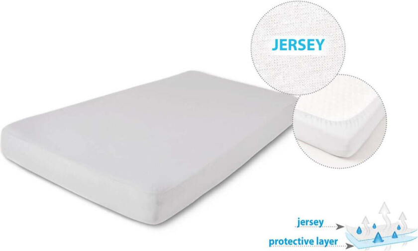 Hygenic Jersey Laken, Hvitt - Laken