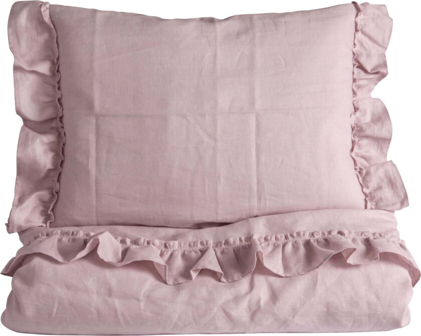 Sengesett 80x70 Mood Ruffles, Rose - Sengesett