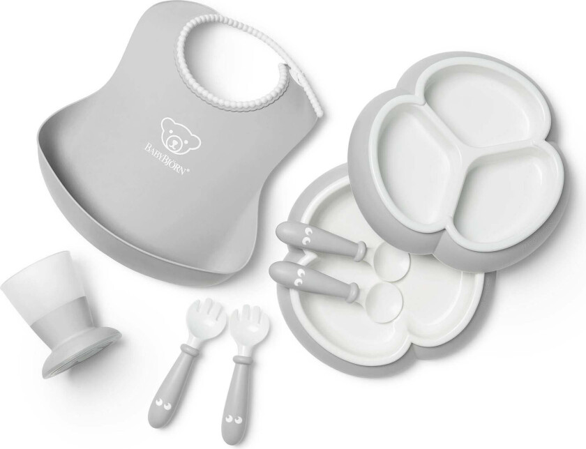 Barneservise 8-deler, Grå - Bestikk & Servering