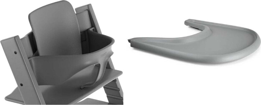 Tripp Trapp Babysett inkl Brett, Storm Grey - Tilbehør
