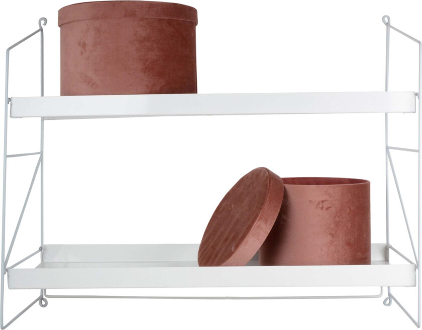 Danny Hattehylle 120 cm, Grå - Hyller & Skap