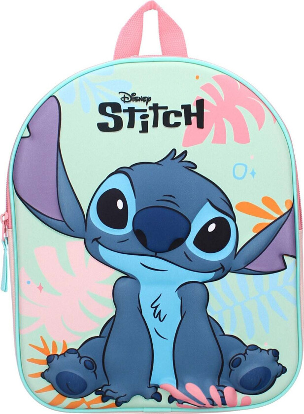 Disney Stich Ryggsekk Sweet But Spacey 3D 9L, Rosa - Ryggsekker - Polyester
