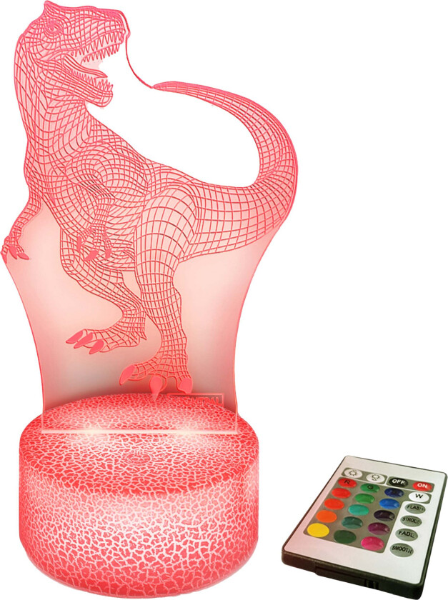 3D-Nattlampe, Dinosaur T-Rex - Nattlamper
