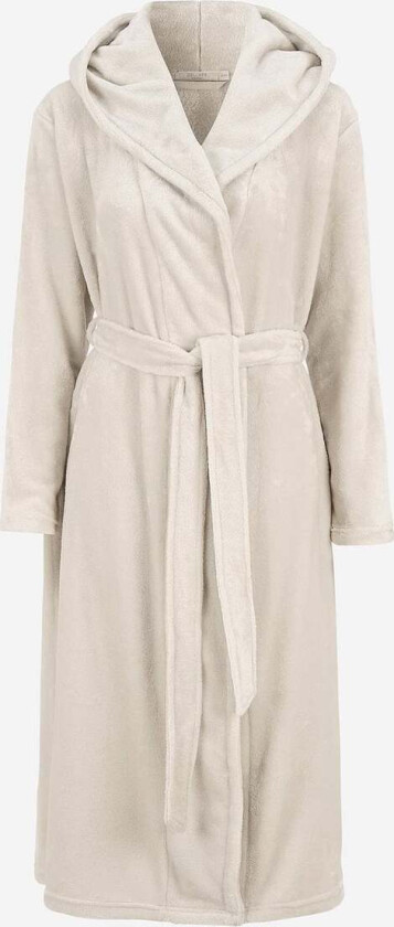 Morgenkåpe i fleece med hette