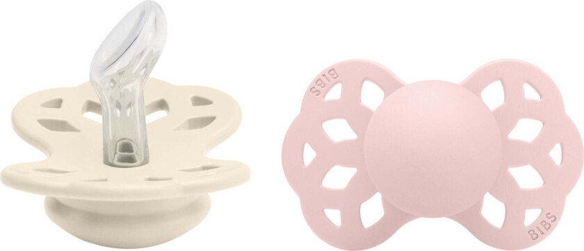 Infinity Smokk 2-pack Str. 1 Anatomical, Ivory/Blossom - Smokker - Silikon