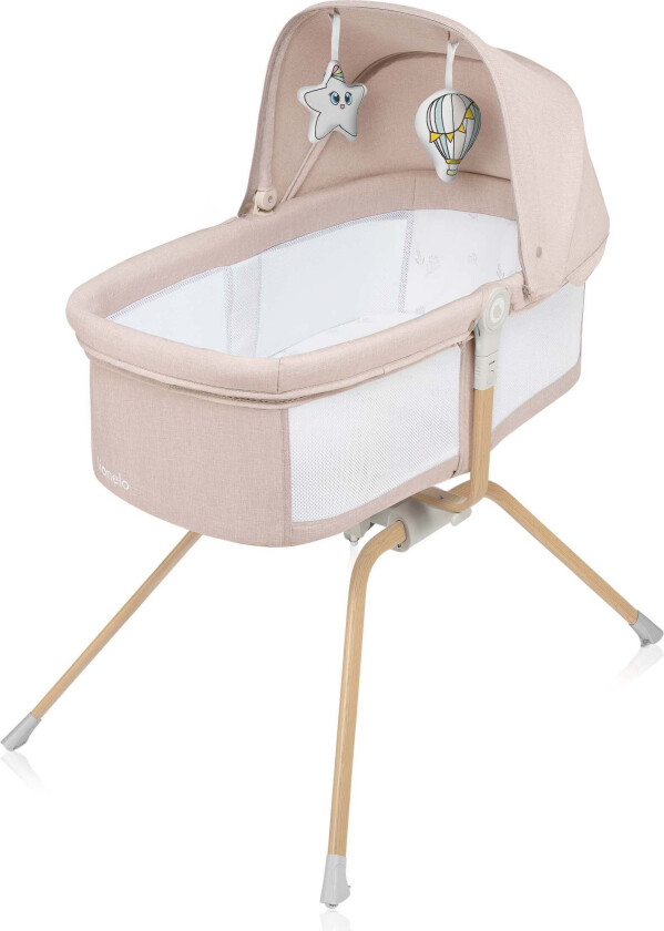 Malin Evo Bedside Crib, Beige Natural - Bedside Crib