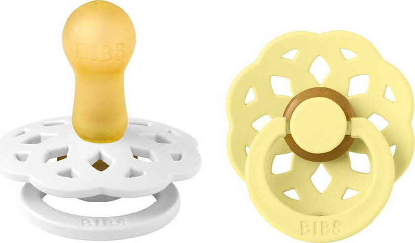 Boheme Smokker Str 2, Hvitt/Gult - Smokker - Lateks