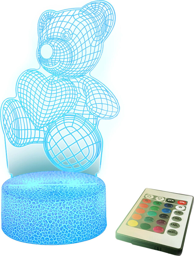 3D-Nattlampe, Bjørn - Nattlamper