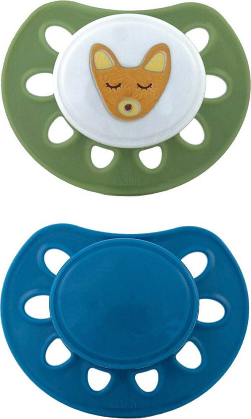 Classic Mini Fox Smokker 2-pakning, Grønn/Blå - Smokker