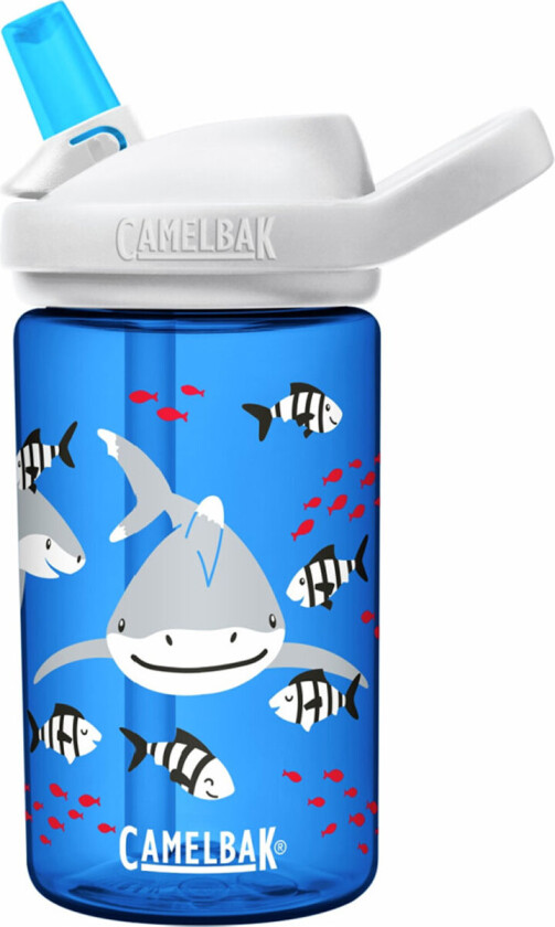 Eddy+ Kids 0,4l Drikkeflaske (Friendly Sharks)