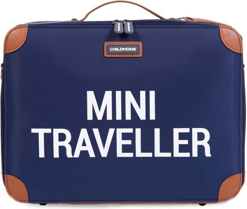 Mini Traveler Koffert, Navy/White - Kofferter