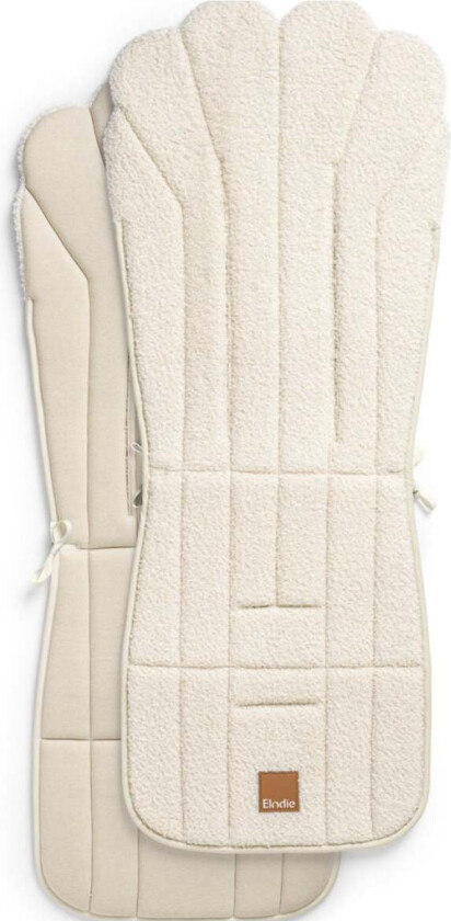 Elodie Cosy Sittepute, White Bouclé - Sitteputer & Lammeskinn - Polyester