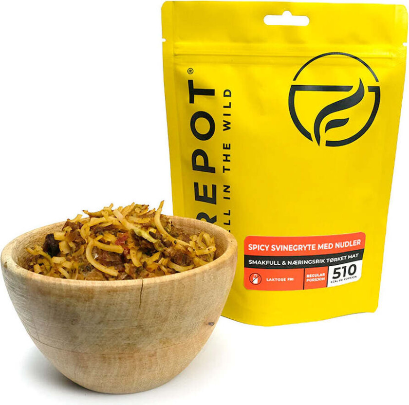 Spicy Svinegryte med Nudler (Laktosefri)