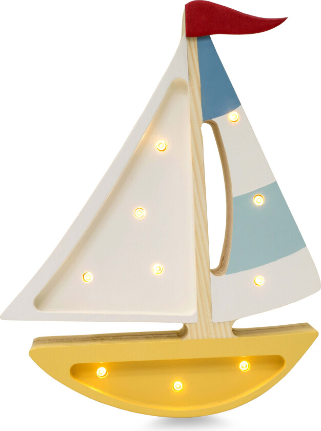 Lampe Seilbåt, Sennepsgul - Nattlamper