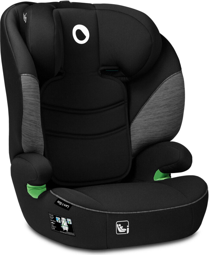 LARS i-Size Beltestol, Black Grey -  Beltestoler