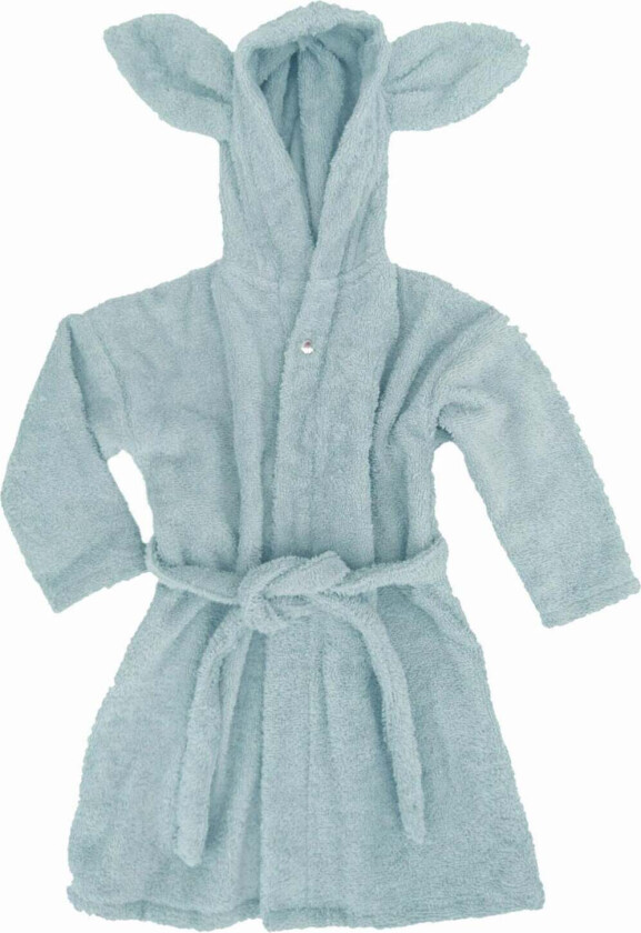 Organic Badekåpe Øko Kanin, Ice Blue, 86/92 - Badetøy - 100% Bomull