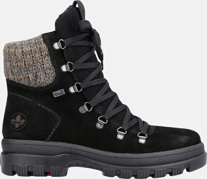 Lærstøvel med uttrekkbare brodder